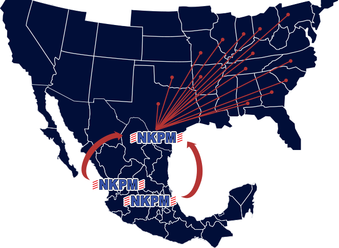 Rutas entre México y Estados Unidos | NKPM